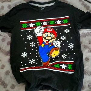 Mario ugly sweater t shirt